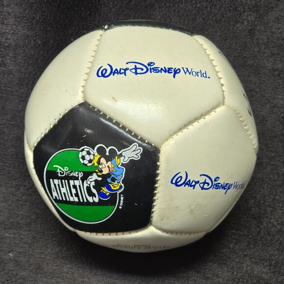 Walt Disney World Athletics Mini Soccer Ball Autographed Collectible - Picture 4 of 8